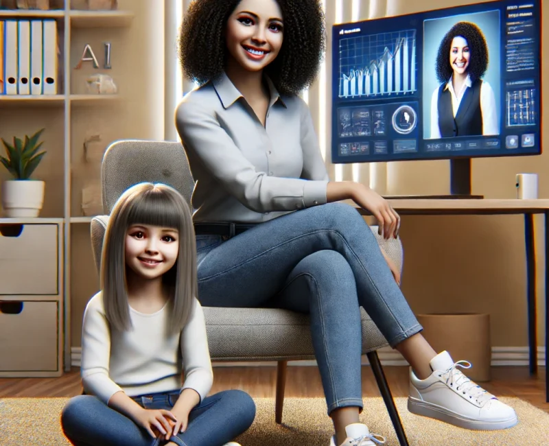 DALL·E 2024-06-15 19.40.06 - A realistic image depicting Yeudith Velázquez Aguilar, a Latina woman with light brown skin and moderately curly hair, not voluminous, dressed in casu